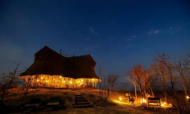 Tanzania southern safari romantic camp at night